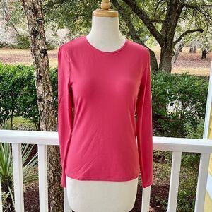 Worth Geranium Crew Neck Long Sleeve